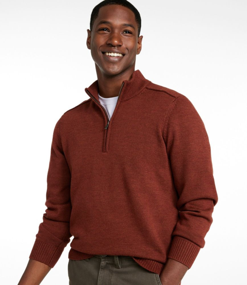 Men's Essential Merino Sweaters, Quarter-Zip | L.L. Bean