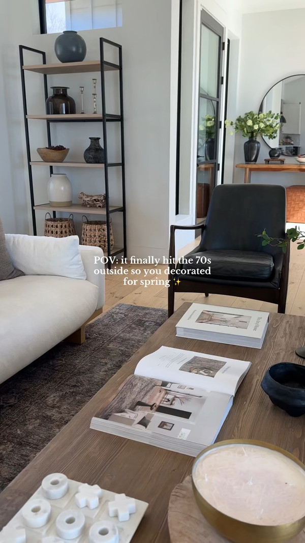 Our living room and entryway are all set for spring with beautiful pops of faux…