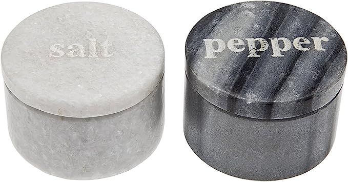 Godinger Covered Marble Black and White Salt & Pepper | Amazon (US)