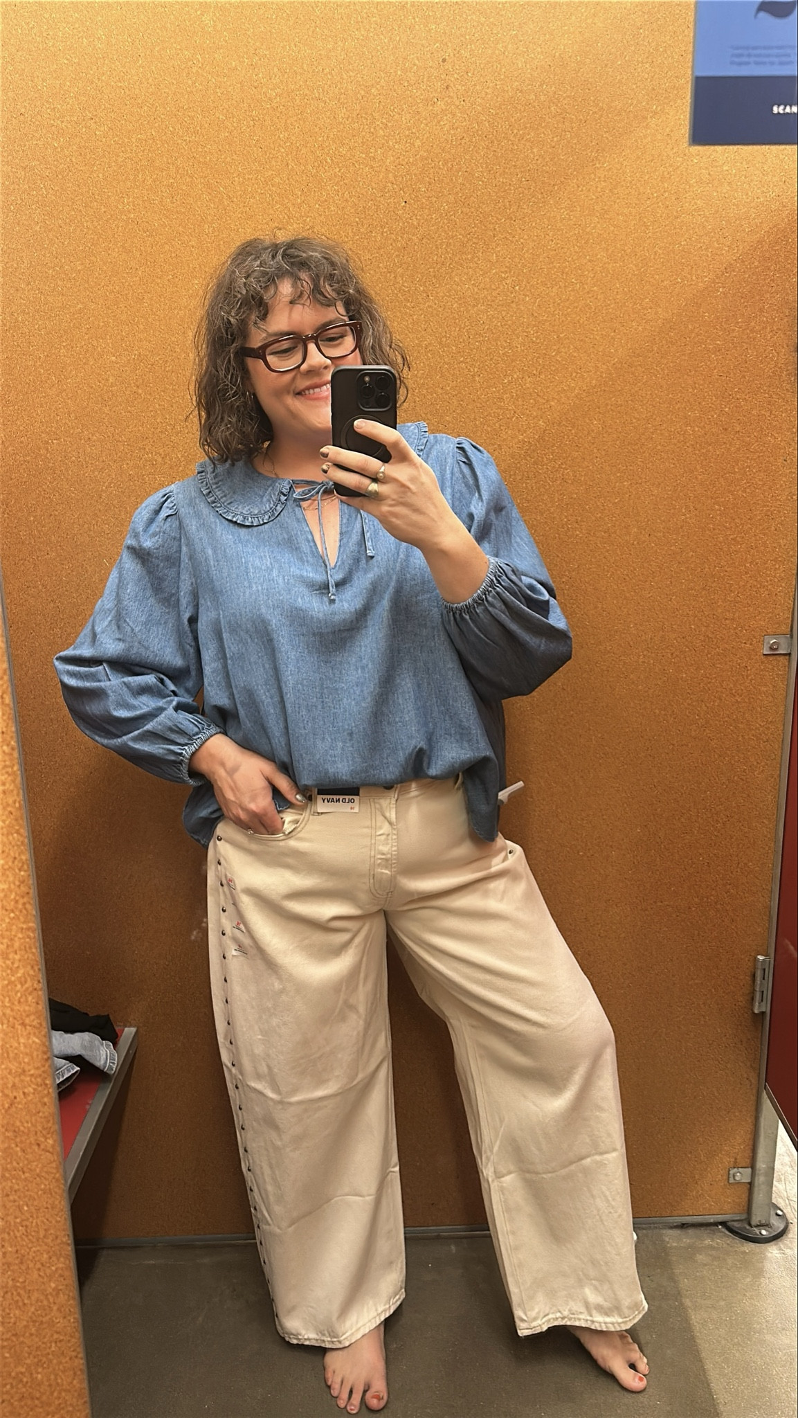 Trying on the studded crème wide-leg denim from Old Navy and honestly, they’re even better in person. The fit is relaxed but structured, and the subtle studs along the side add just enough detail to make them feel special. Paired with this soft chambray top, it’s giving easy weekend style with a little edge. 

#plussize #midsize #size16 #curvystyle #styleinspo #plussizeootd #midsizeootd #plussizestyle #midsizestyle #fashionforall #curvy #curvyfashion #bodyneutrality #curvygirlstyle


#LTKMidsize #LTKStyleTip #LTKPlusSize