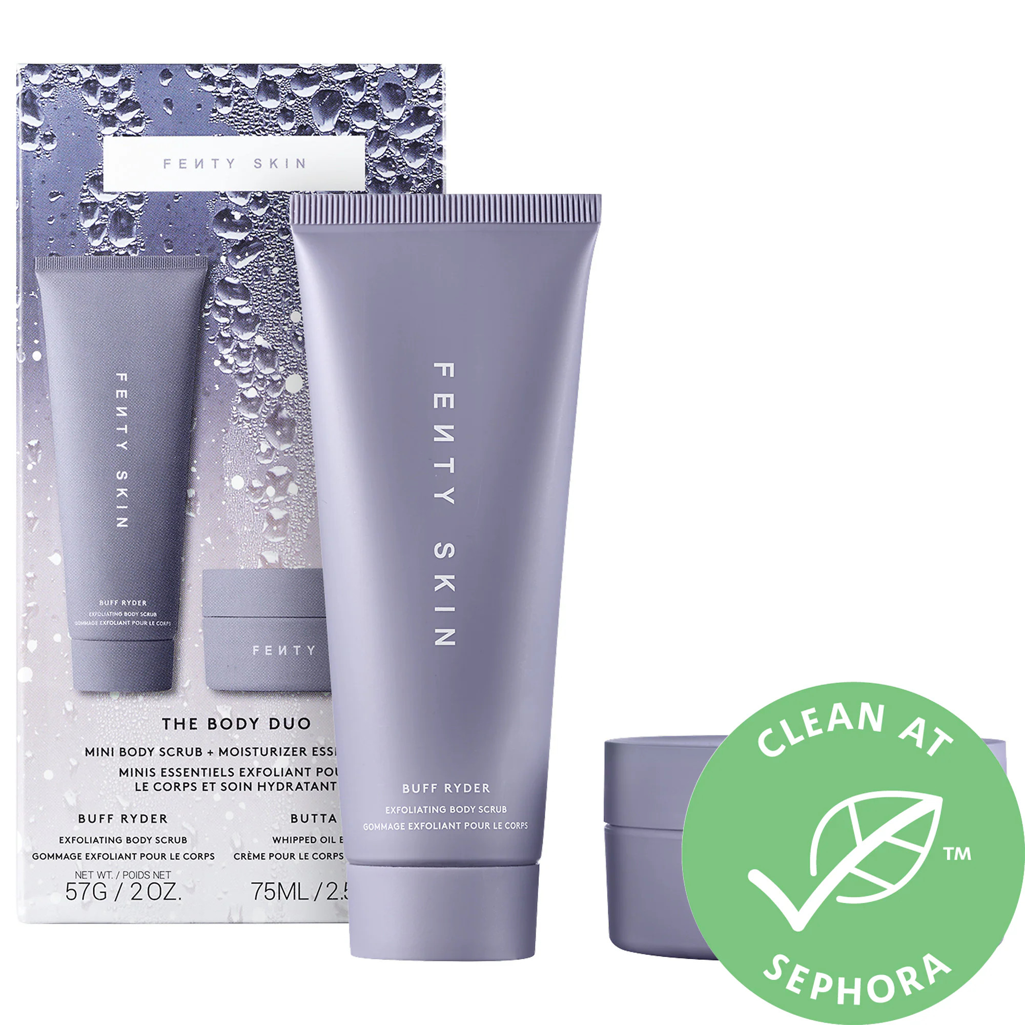 Fenty Skin The Body Duo Mini Body Scrub + Moisturizer Essentials | Sephora (US)