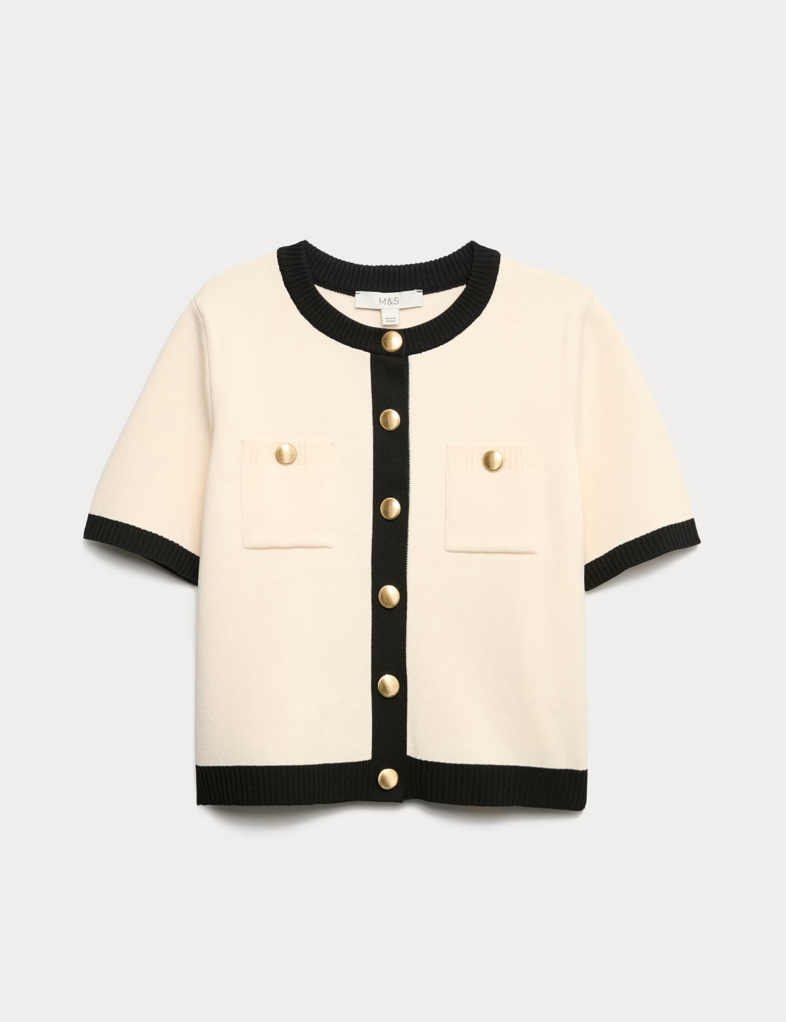 Tipped Detail Cropped Cardigan | Marks & Spencer (UK)