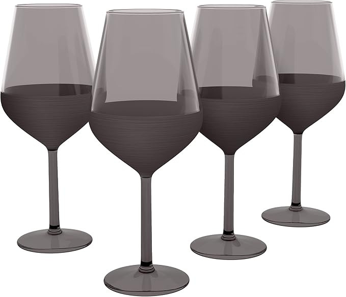 RAKLE – Luxury Matte Black Wine Glasses Set of 4 – 16.5Oz Glass Set Ideal for Special Events,... | Amazon (US)