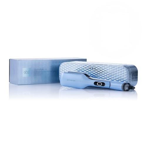ghd Duet Style - 2-in-1 Flat Iron Hair Straightener + Hair Dryer | Holiday Limited Edition ICY Blue | Hot Air Styler to Transform Hair from Wet to Styled with No Heat Damage | Amazon (US)