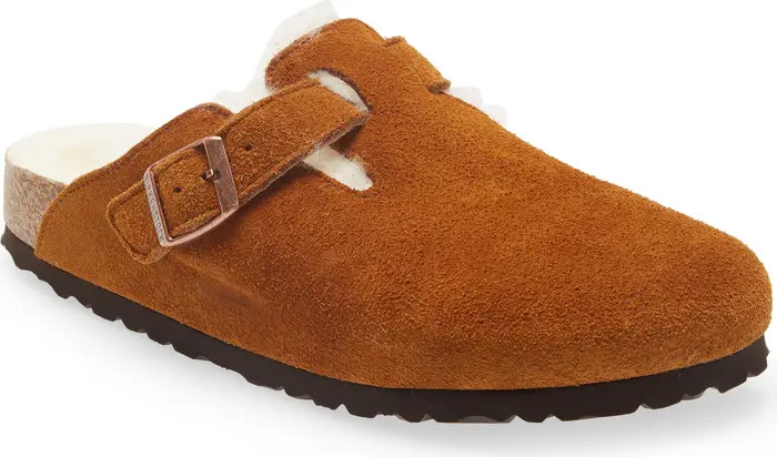 Boston Genuine Shearling Lined Clog (Women) | Nordstrom