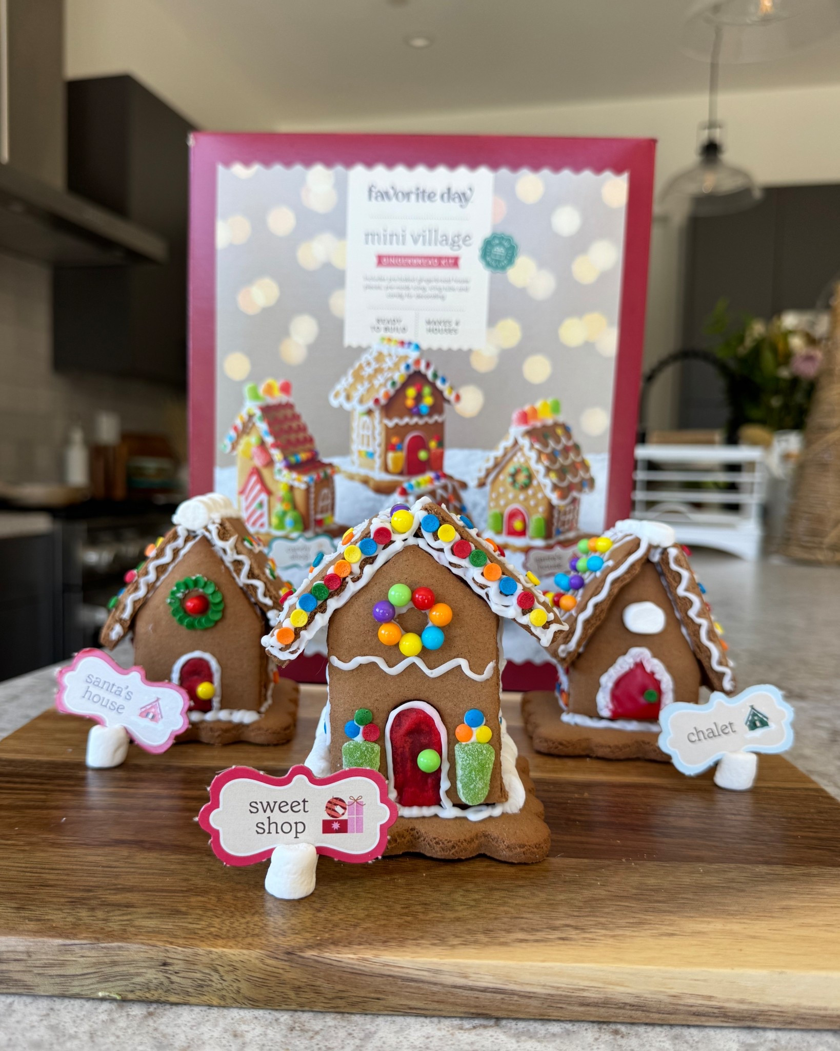 Highly recommend inviting friends over to do this gingerbread mini village kit!! We had SO much gun! 

#LTKHoliday #LTKGiftGuide #LTKSeasonal