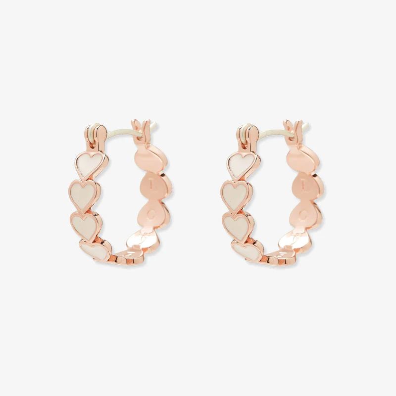 Love Hearts Hoop Earrings - Pura Vida Bracelets | Pura Vida Bracelets