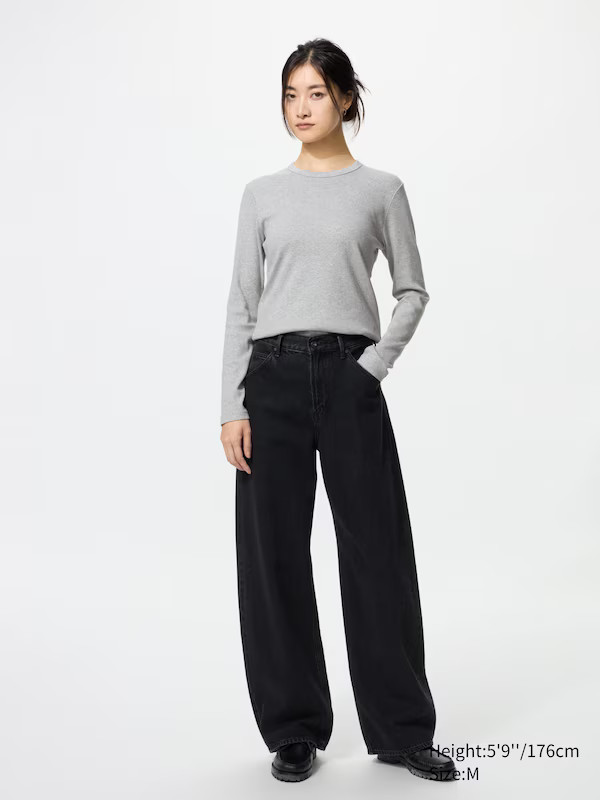 Soft Ribbed T-Shirt (Long Sleeve) | UNIQLO (UK)