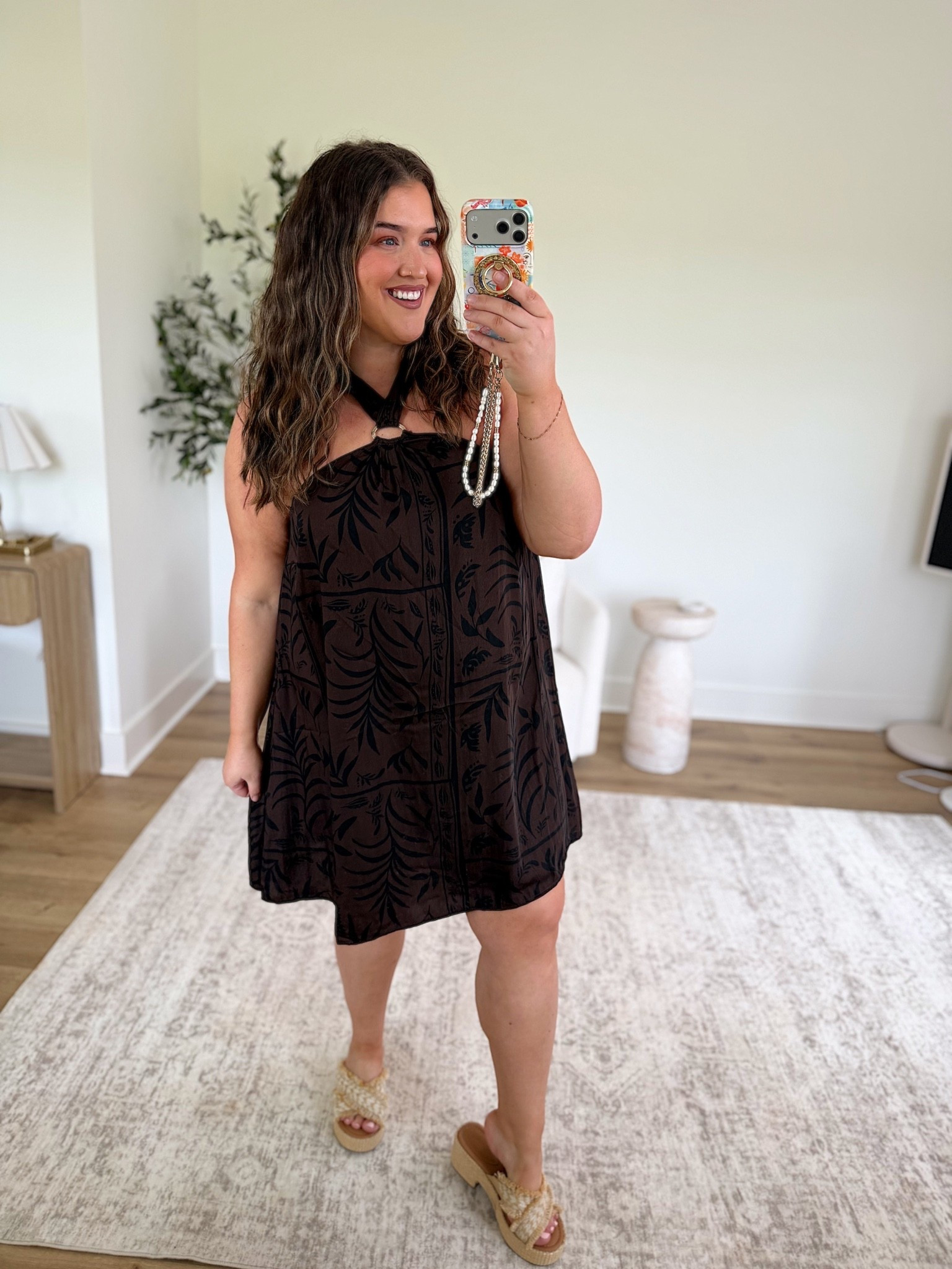 Love this flowy mini dress for vacation 🤎🌴🥥 On clearance! Wearing a size XXL

#LTKPlusSize #LTKootd #LTKSeasonal