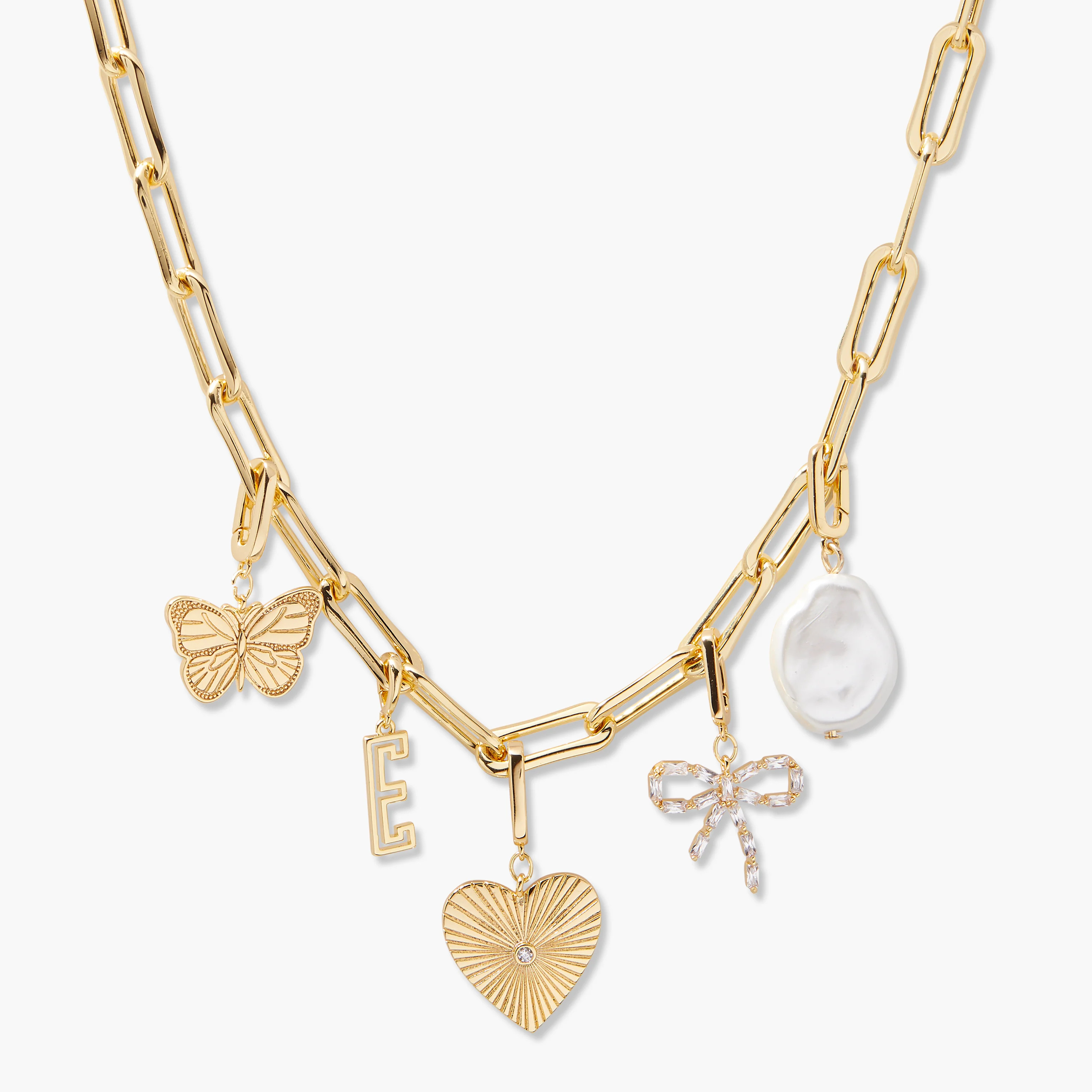 Cami Initial Charm Necklace | Brook and York