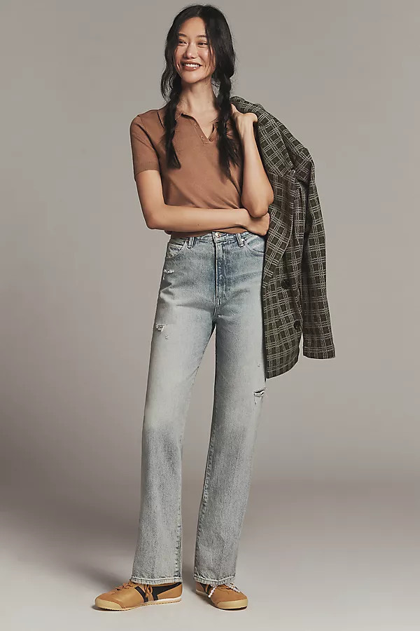 The Sawyer High-Rise Straight-Leg Jeans | Anthropologie (US)