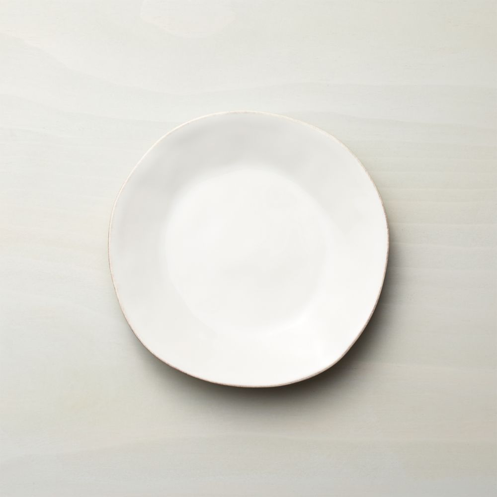 Marin White Salad Plate | Crate & Barrel