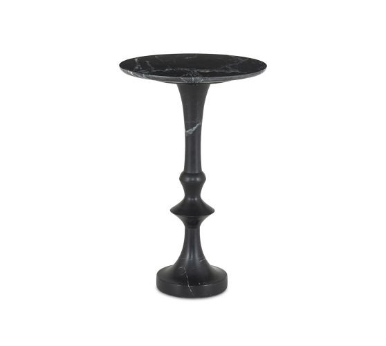 Mireya Round Marble End Table (16") | Pottery Barn (US)