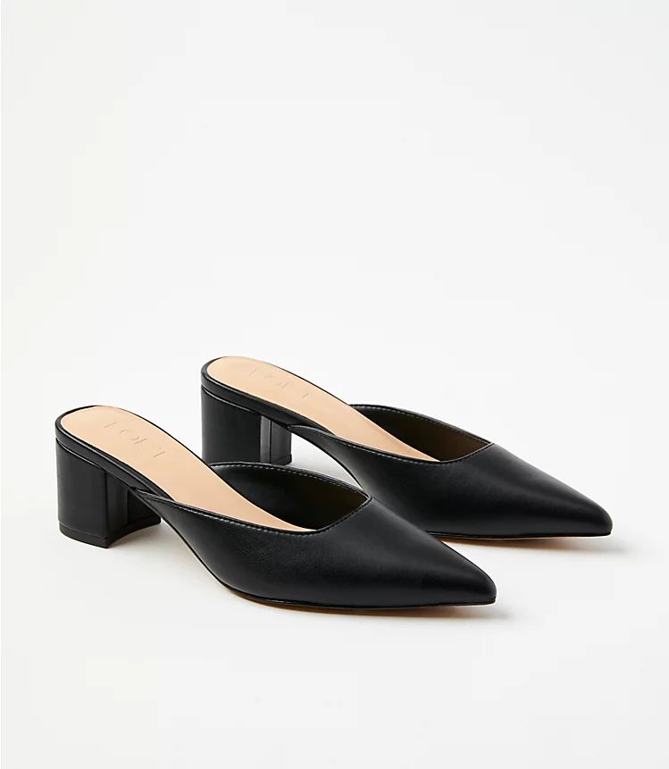 Modern Heeled Mules | LOFT