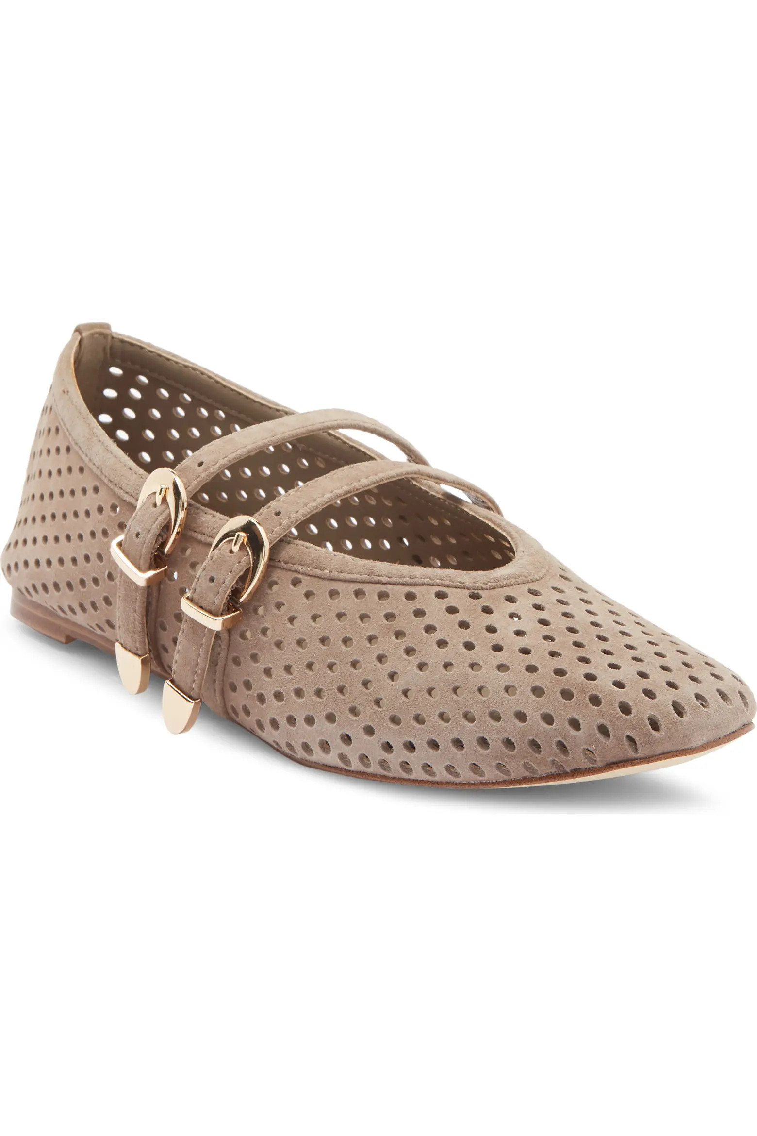 Steve Madden Lissa Perforated Mary Jane Flat (Women) | Nordstromrack | Nordstrom Rack