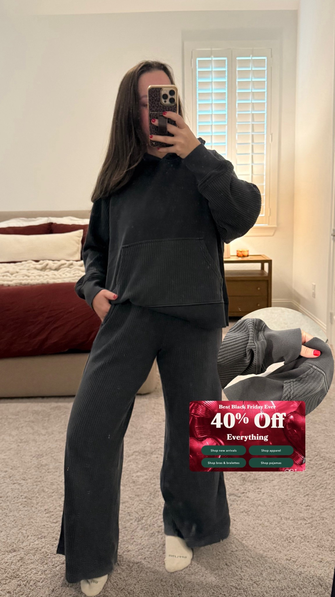 aerie Black Friday sale!! 40% off of EVERYTHING 👏 all my cozy mom favorites are always aerie, give me every matching set!! 

#LTKCyberWeek #LTKFindsUnder50 #LTKGiftGuide