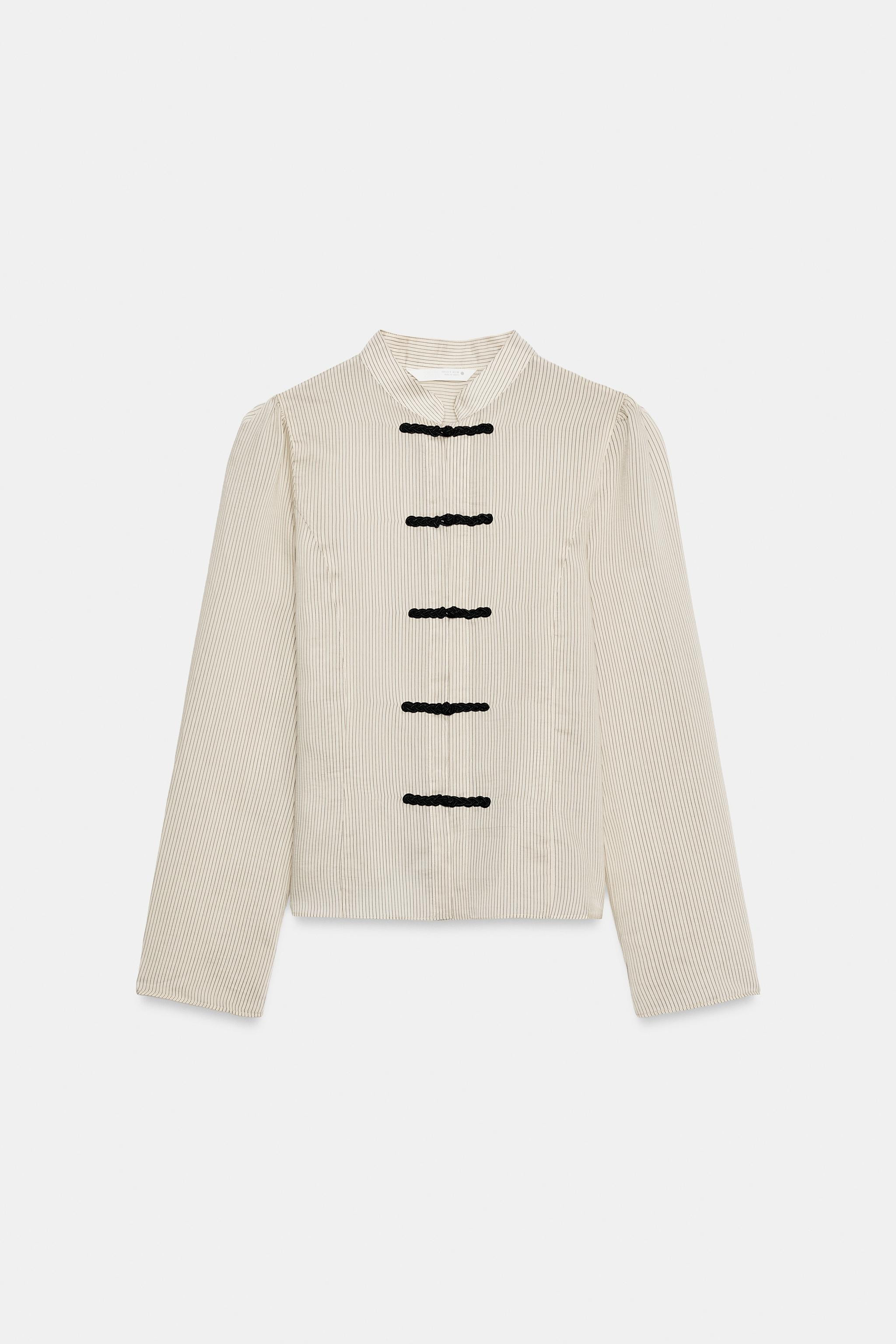 ZW COLLECTION STRIPED FIREMAN CLASP SHIRT | Zara US
