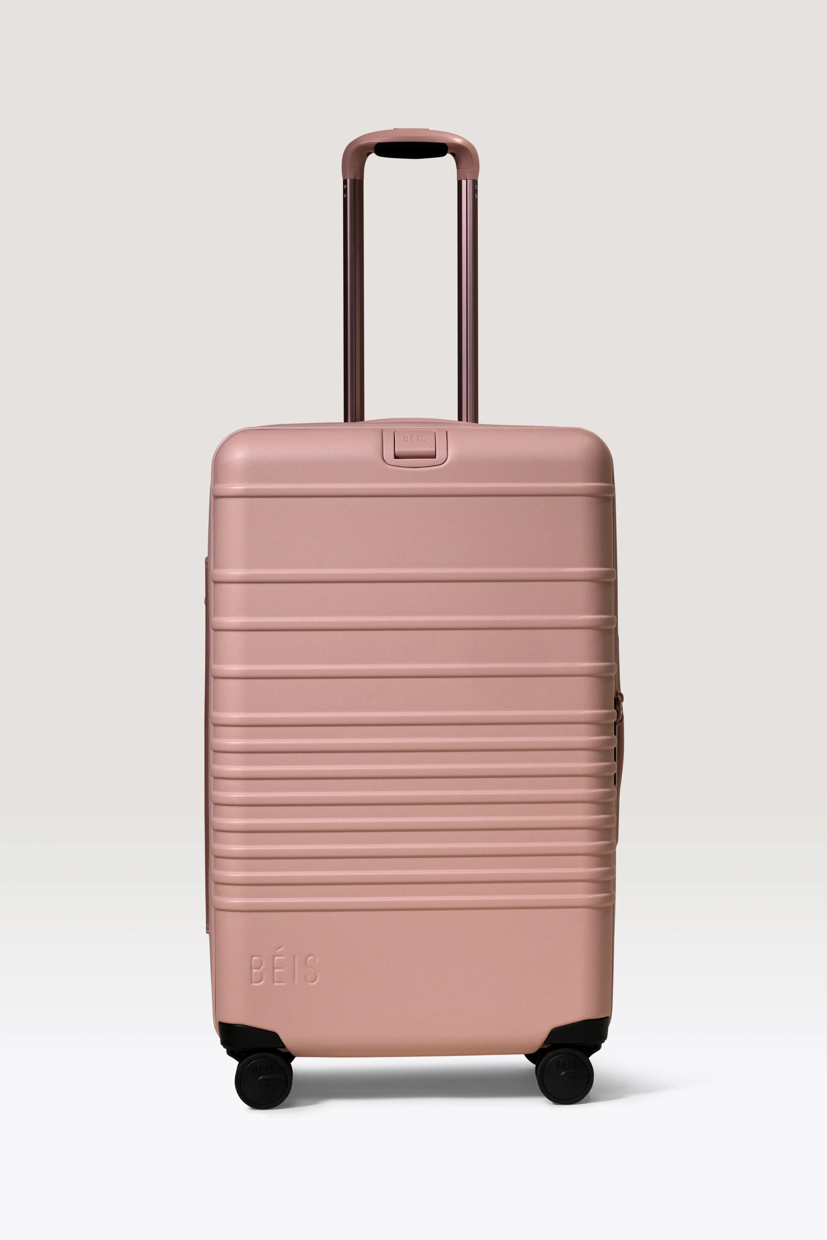 BÉIS 'The Medium Check-In Roller' in Atlas Pink - 26 in Pink Luggage & Pink Suitcase | BEIS