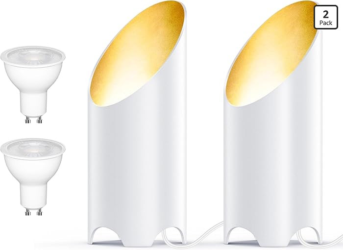 2 Pack Up Lights Indoor, 6W 3000K Warm White Uplighting Indoor Floor Can Light with GU10 Bulb, In... | Amazon (US)