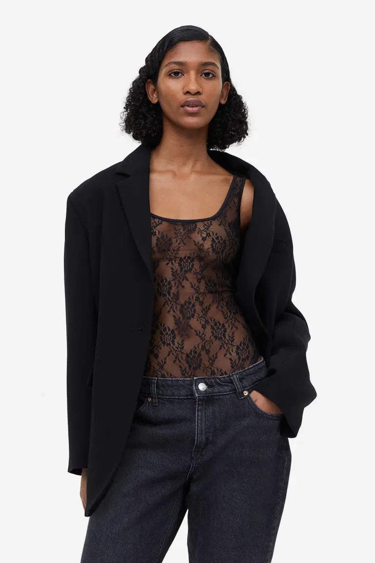 Lace Thong Bodysuit | H&M (US + CA)