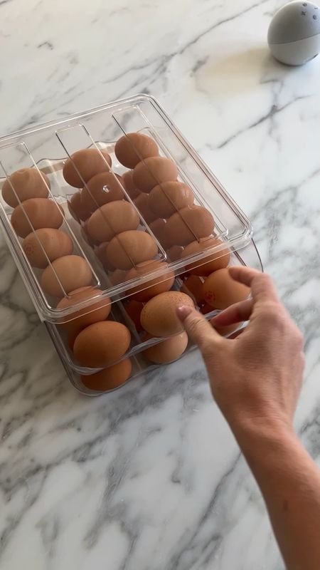 Amazon egg holder, acrylic storage, food storage, home organization, fridge organization, Amazon home finds, clear, home must haves, best seller 

#LTKfindsunder50 #LTKSeasonal #LTKhome