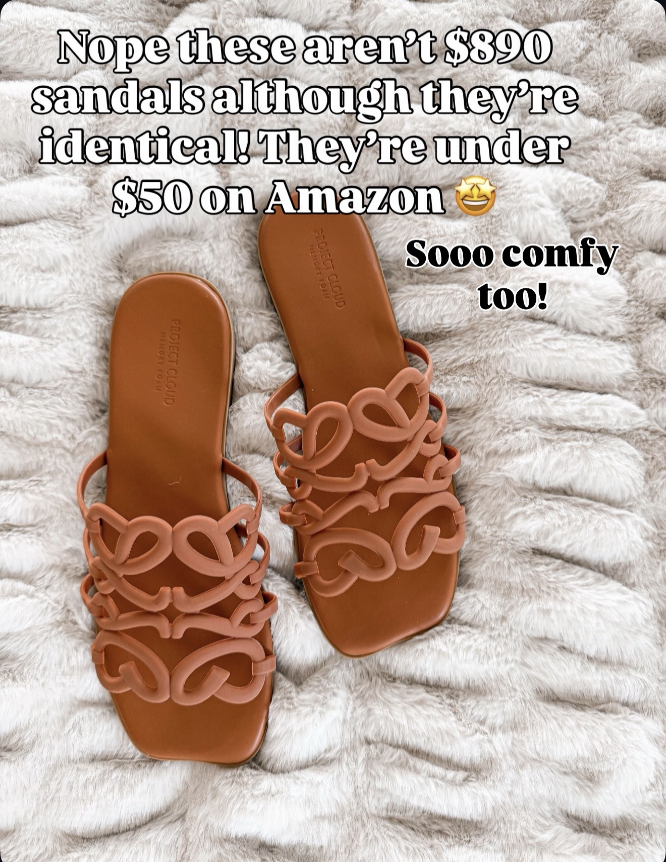 Nope… not the $890 pair 👀 These Amazon sandals are SO good 🔗⬇️

#LTKmomlife #LTKSeasonal #LTKOver40