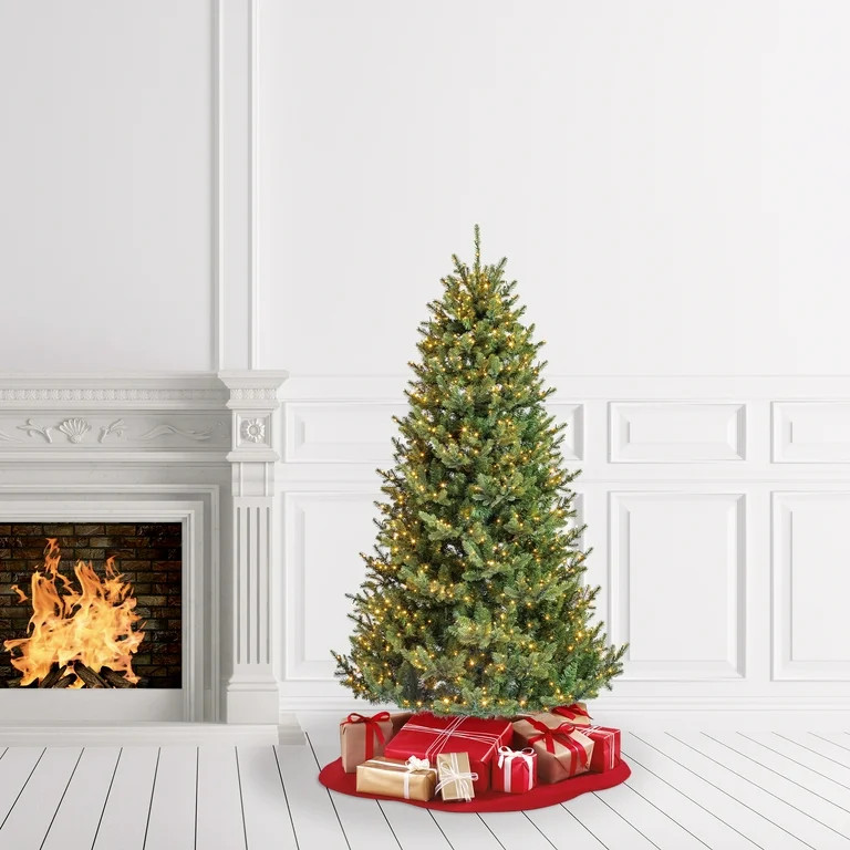 My Texas House 6.5' Grand Spruce Prelit Green Artificial Christmas Tree with LumaDazzle Color-Cha... | Walmart (US)