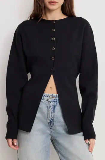 Split Front Button Up Sweater | Nordstrom