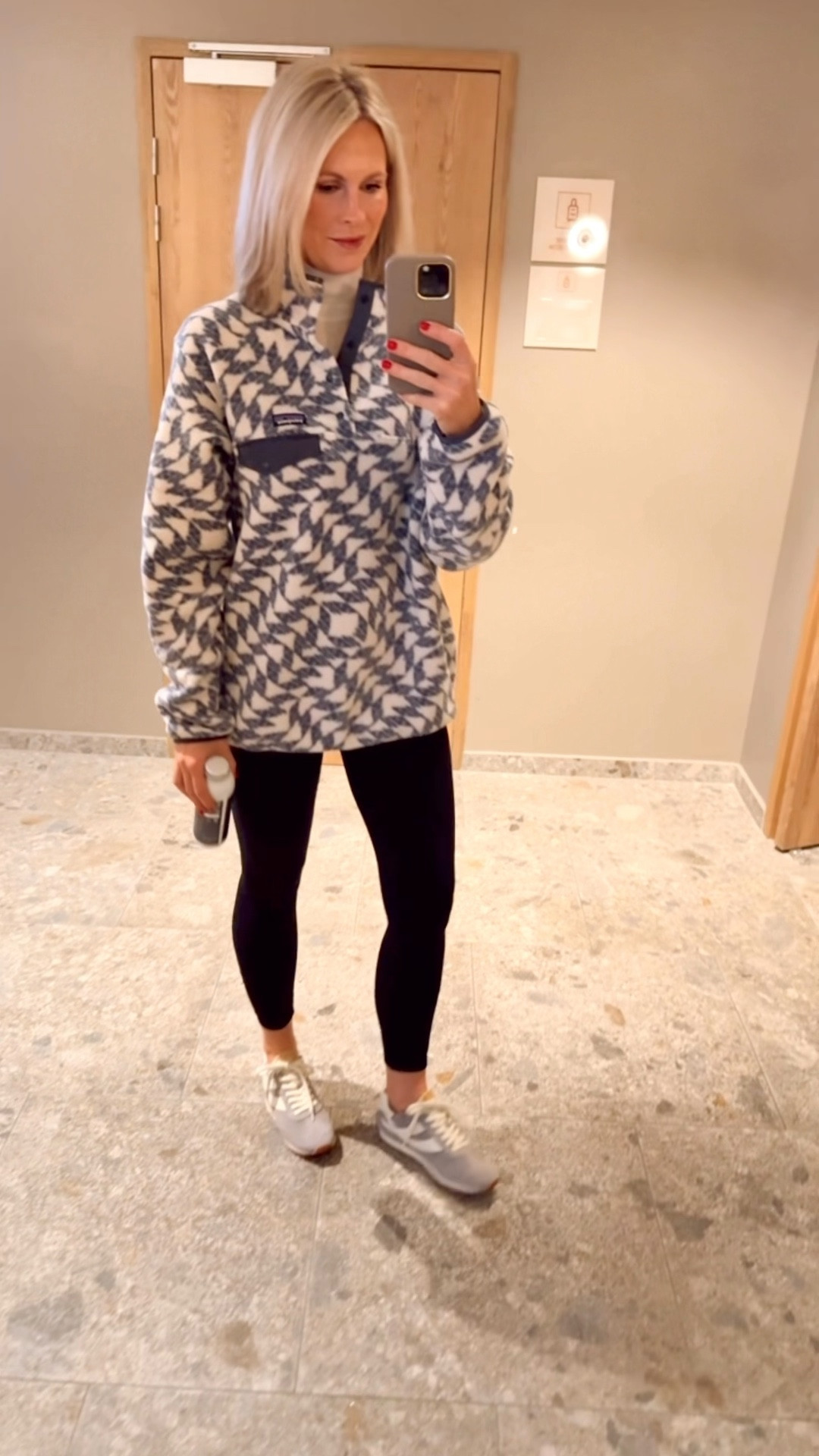 Keeping it casual in the hotel tonight. I’m so glad I saw this fleece in person, the online pictures don’t do it justice. Sized up to a large so that I could pair with leggings…LOVE IT! Paired with my favorite sneakers in this gray/blue color (I also have these in beige and you all love them as much as I do). ski trip

#LTKFamily #LTKTravel #LTKSeasonal