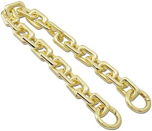 willikiva 15.3 Inche 17mm DIY Iron Flat Chain Strap Gold Handbag Chains Accessories Purse Clutche... | Amazon (US)