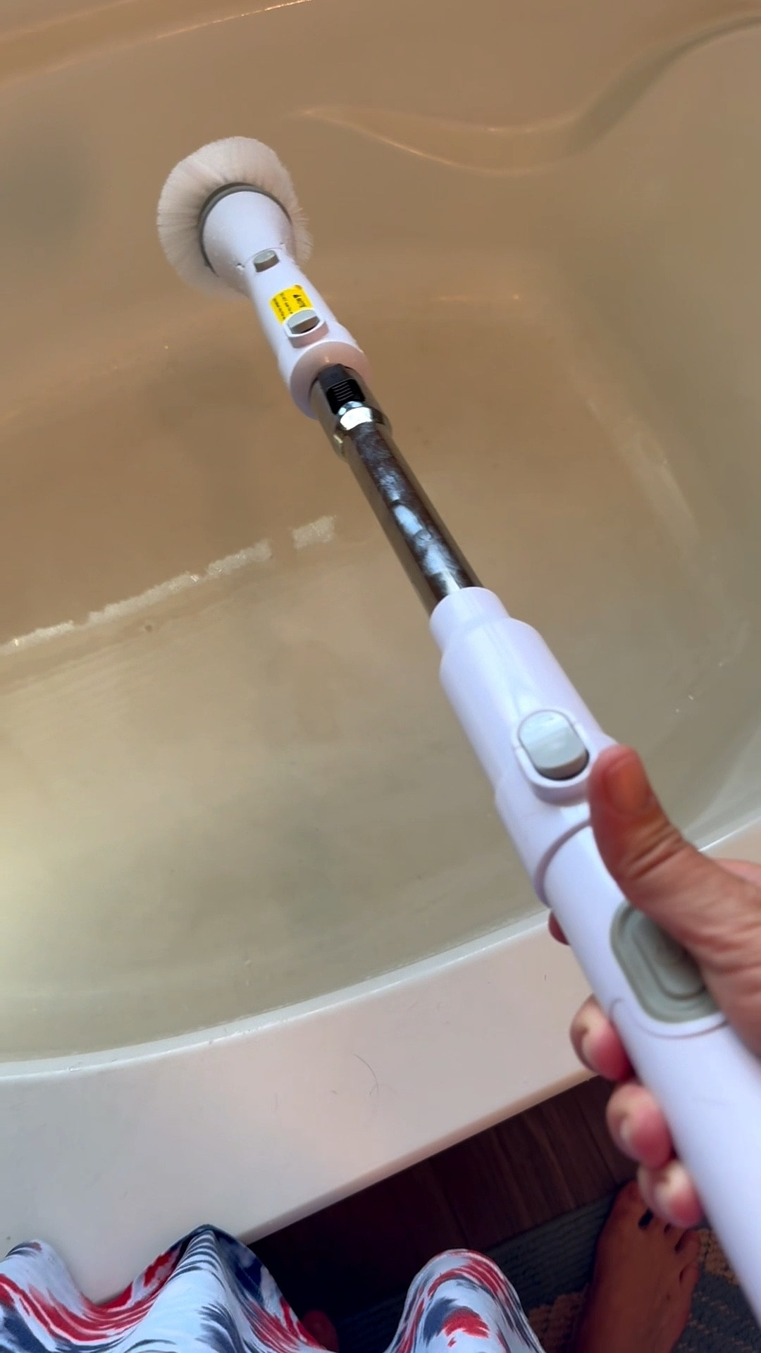 only clean twice a year… but when I do, I use this bad boy. 🛁 No bending, no back pain—just a sparkling tub and zero regrets. Linked on LTK! 

#LTKFindsUnder100 #LTKHome