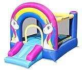 Bounceland Rainbow Unicorn Bounce House with Slide, 9.8 ft L x 6.8 ft W x 6.5 ft H inflated Size, UL | Amazon (US)