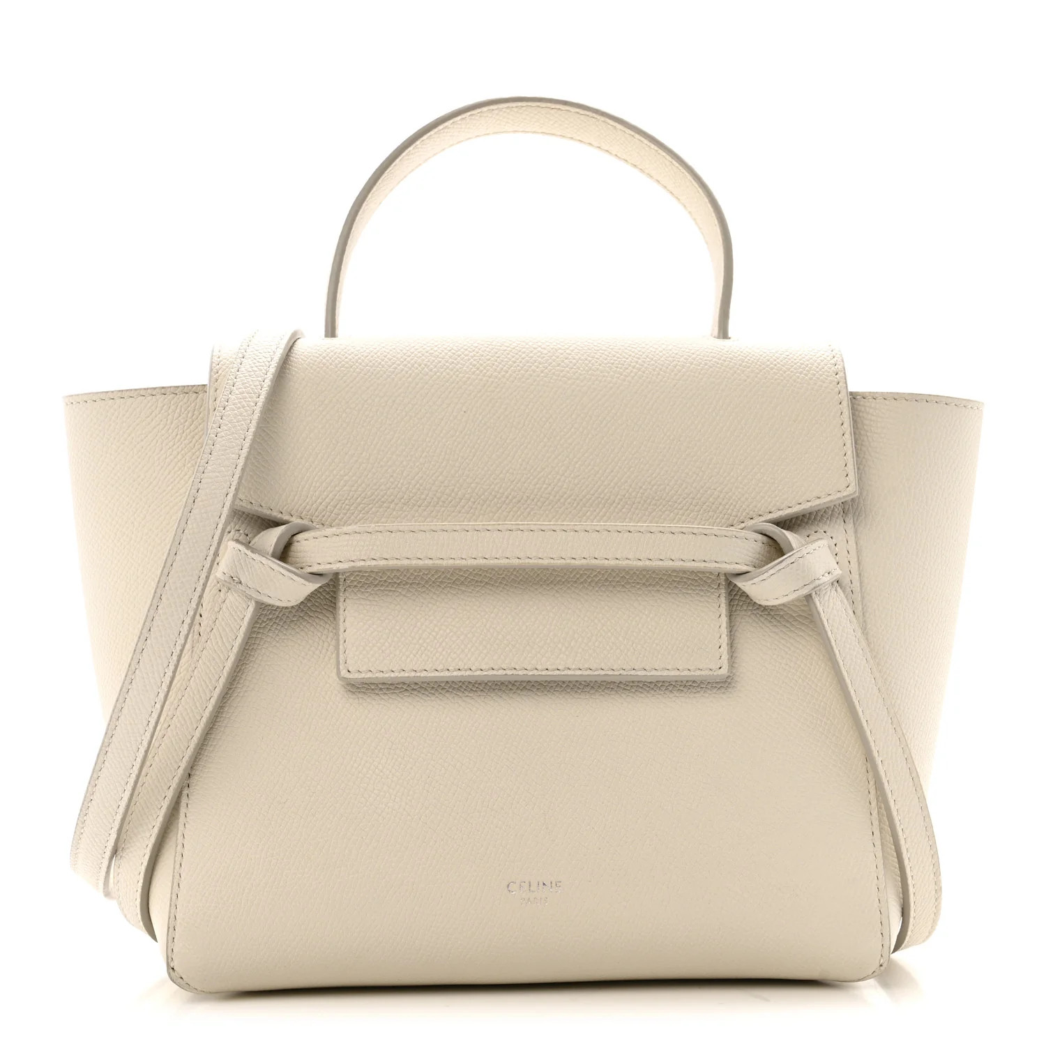 Grained Calfskin Nano Belt Bag Linen | FASHIONPHILE (US)