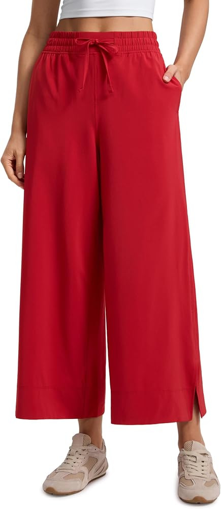 CRZ YOGA Lightweight Wide Leg Crop Pants 25" | Amazon (US)