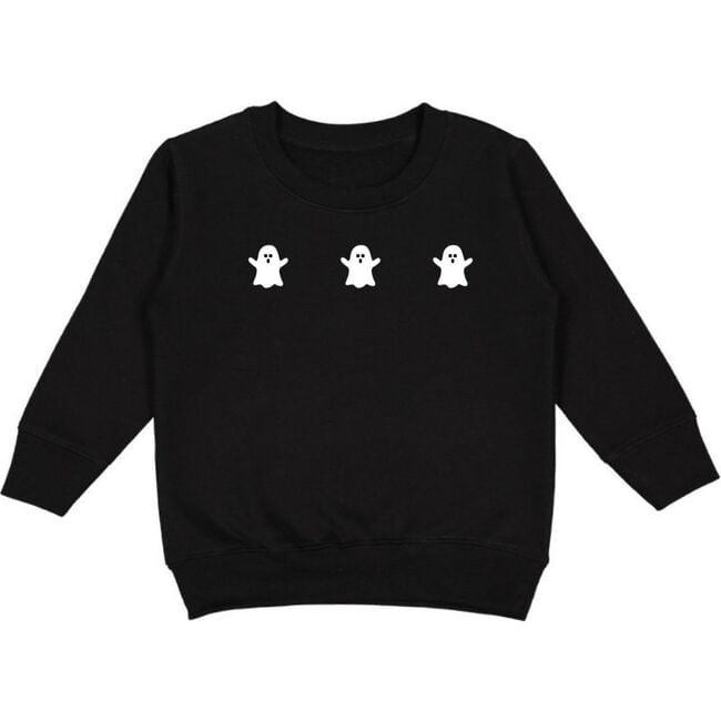 Ghost Halloween Sweatshirt, Black | Maisonette