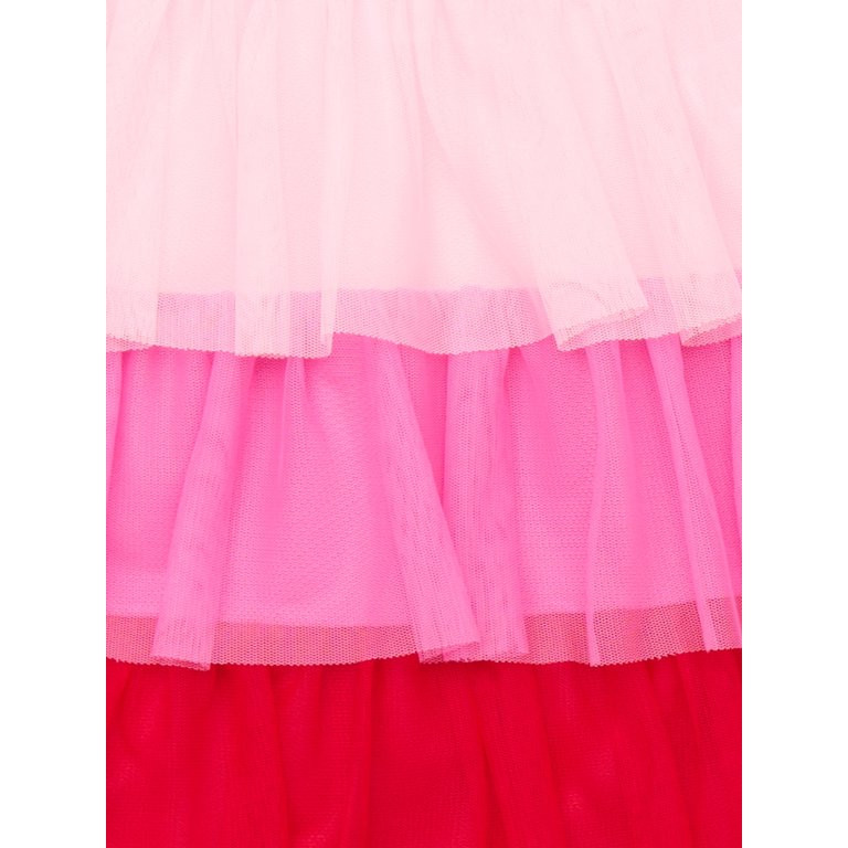 Valentine's Day Girls' Tiered Mesh Skirt from Way to Celebrate, Sizes 4-18 - Walmart.com | Walmart (US)
