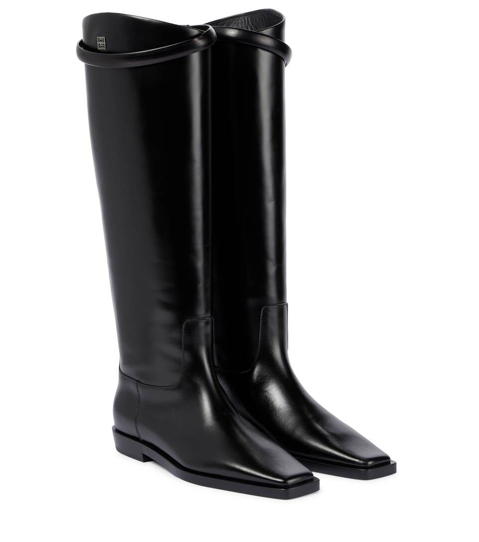 Leather knee-high boots | Mytheresa (UK)