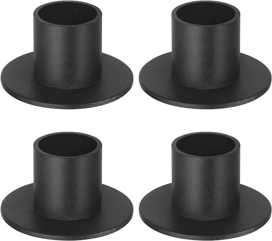 4 Pcs Black Taper Candle Holders, Matte Candlestick Holder for Home Wedding Party Anniversary Hou... | Amazon (US)