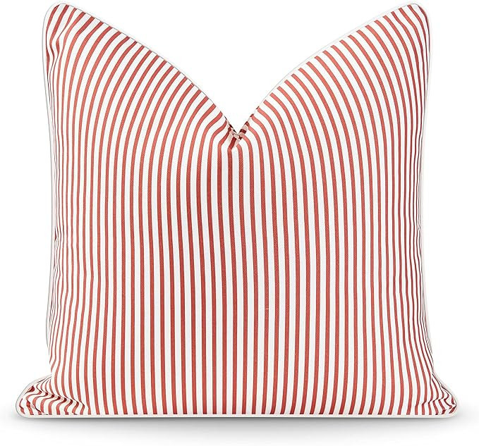 Hofdeco Premium Coastal Patio Indoor Outdoor Pillow Cover Only, 20"x20" Water Resistant for Backy... | Amazon (US)
