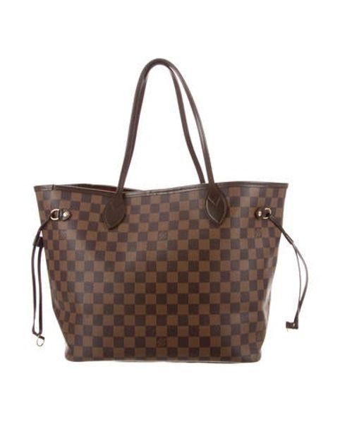 Louis Vuitton Damier Ebene Neverfull MM Brown | The RealReal