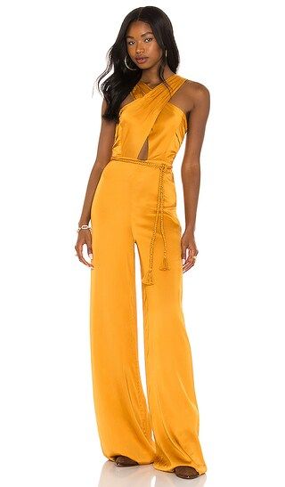 x REVOLVE Jayan Jumpsuit in Deep Gold | Revolve Clothing (Global)