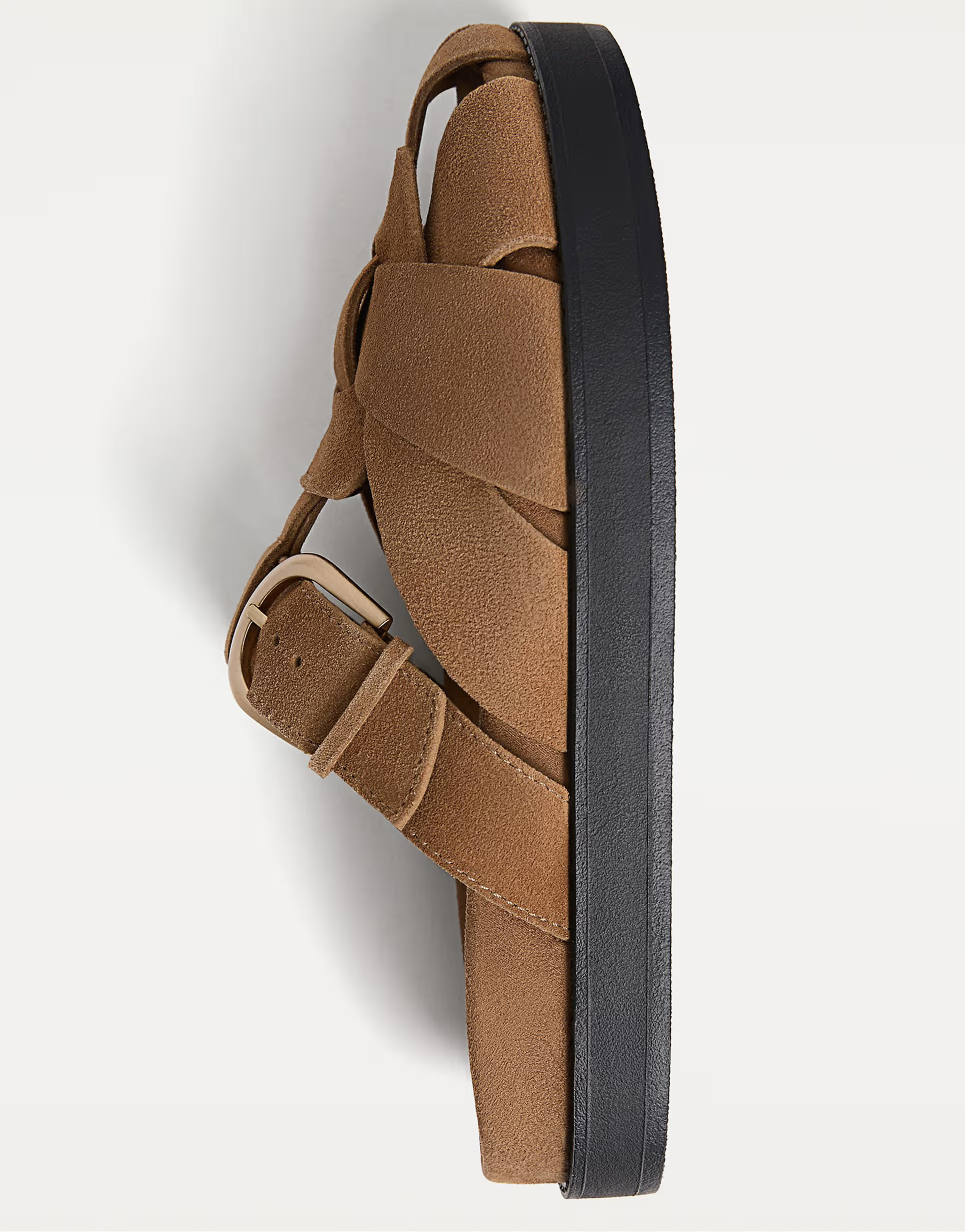 Stradivarius leather cage sandals in beige | ASOS (Global)