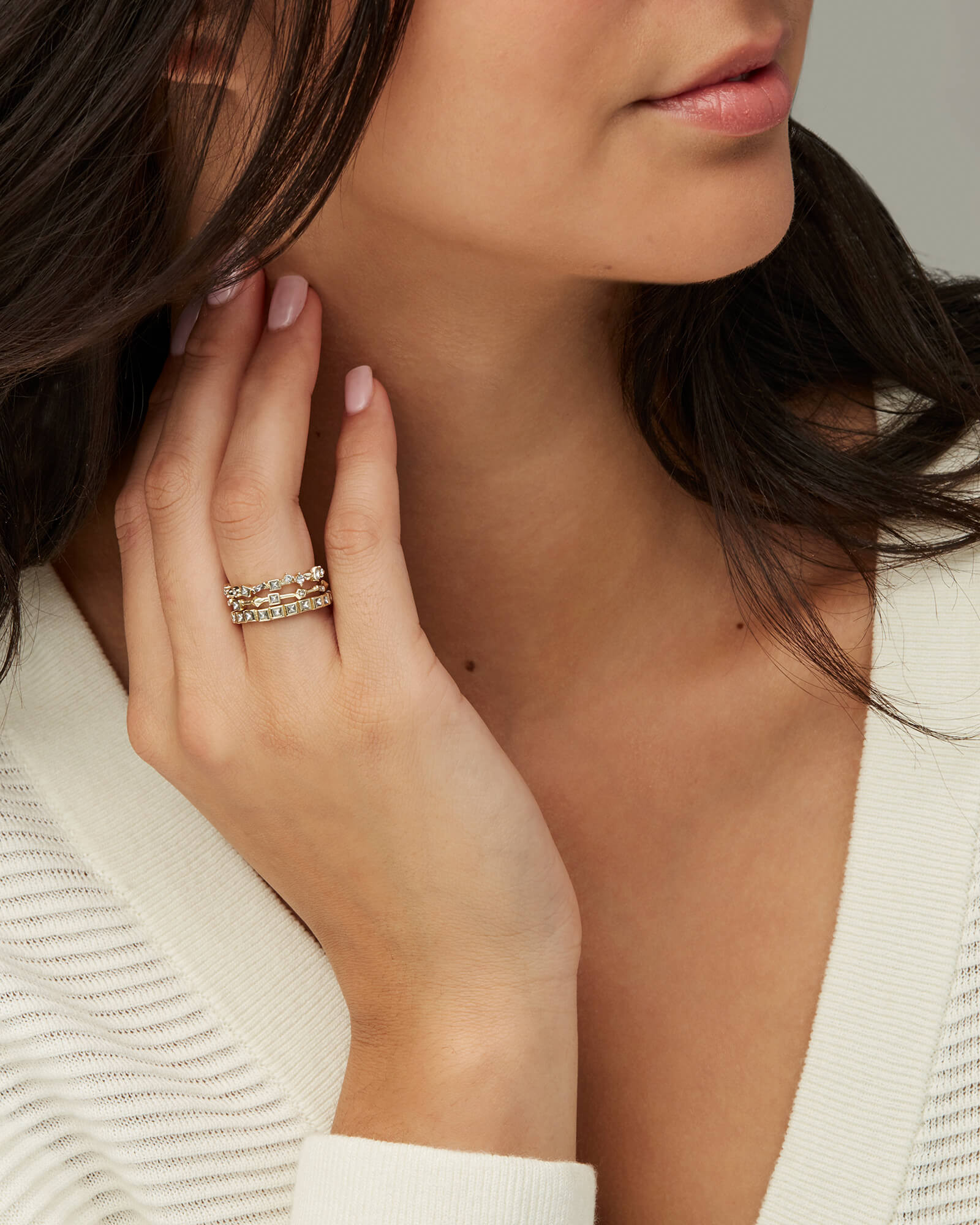 Karis Silver Stackable Ring Set | Kendra Scott
