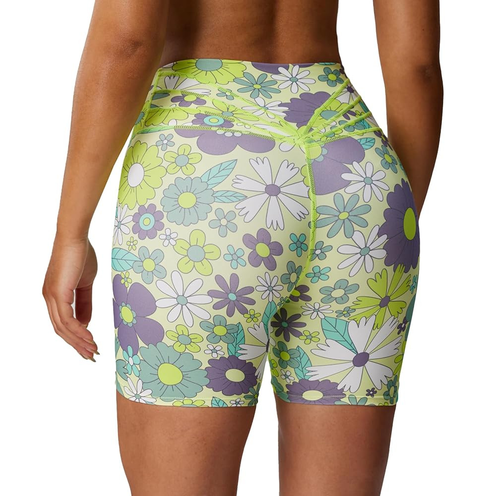 Aoxjox Trinity Workout Biker Shorts for Women Tummy Control High Waisted Exercise Athletic Gym Ru... | Amazon (US)