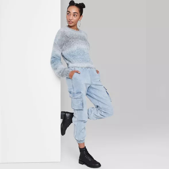 Women's Spacedye Crewneck Pullover Sweater - Wild Fable™ | Target