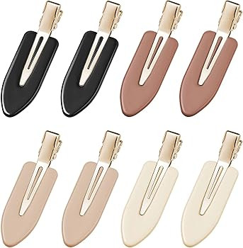 YIERSO 8 Pcs No bend Hair Clips No Crease Makeup Hair Clip Duckbill Clips No Dent Creaseless Flat... | Amazon (US)