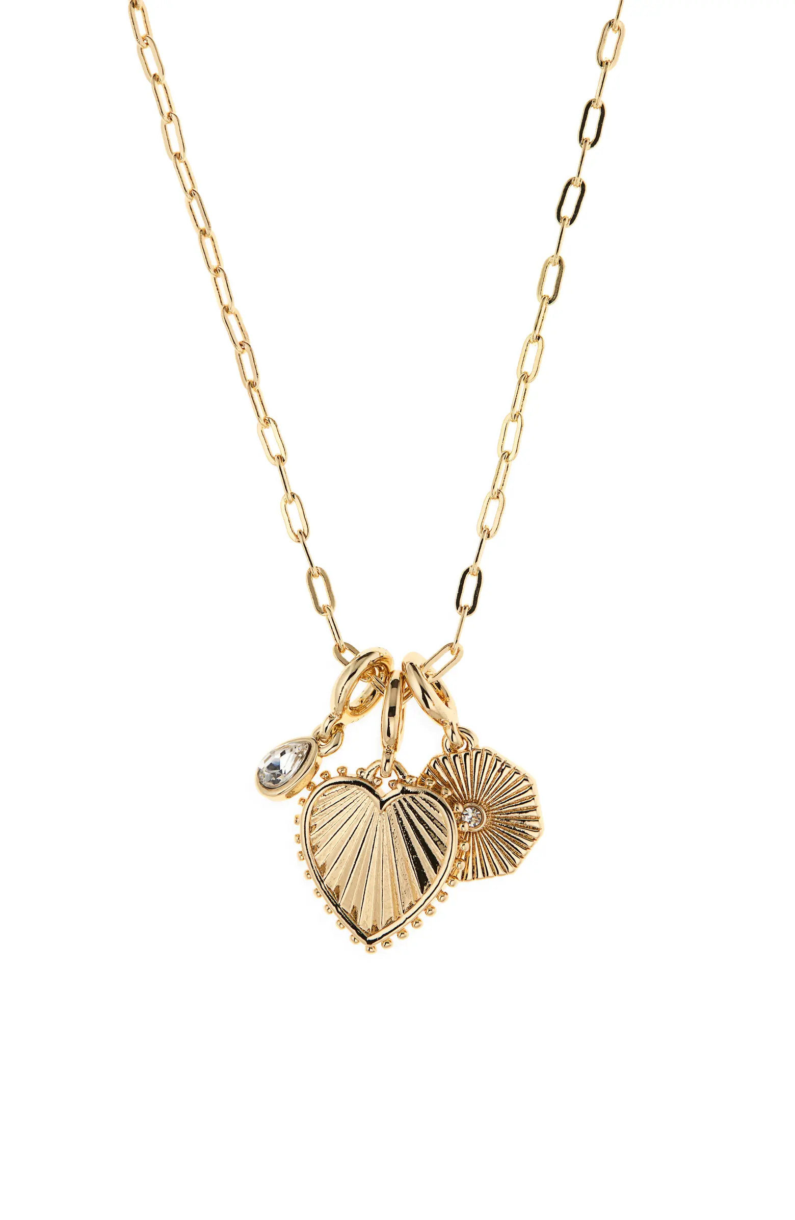 BaubleBar Heart Cluster Charm Necklace | Nordstromrack | Nordstrom Rack