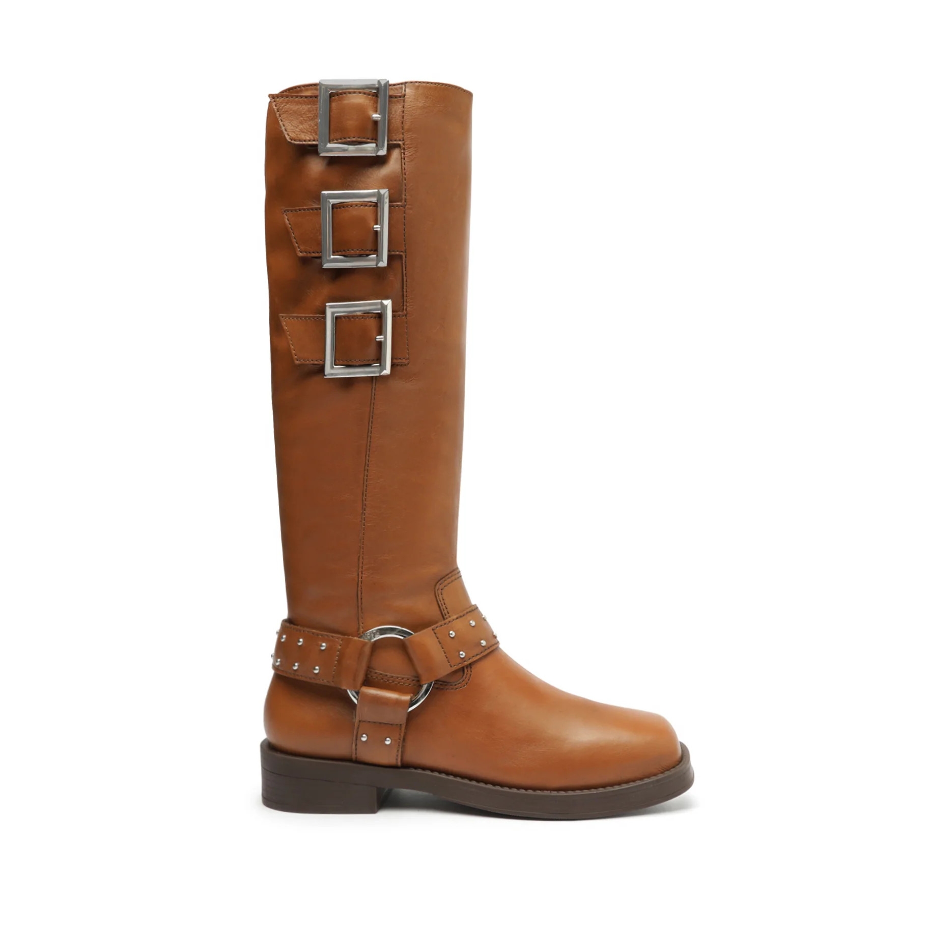 Luccia Buckle Graxo Leather Boot | Schutz Shoes (US)