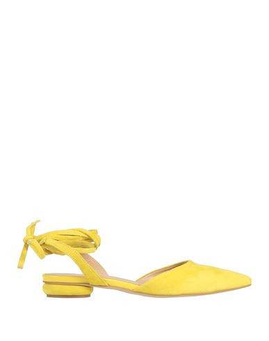 Cafènoir Woman Ballet flats Yellow Size 10 Leather | YOOX (US)