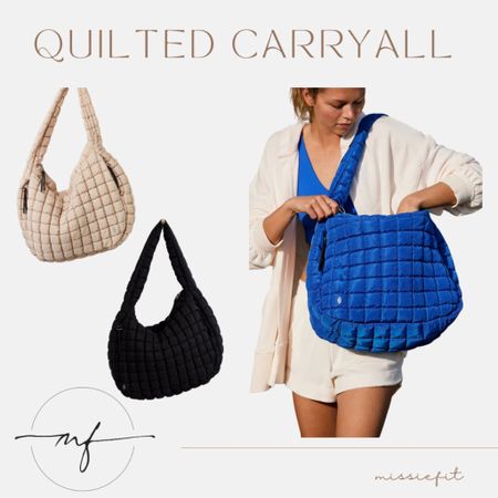 Gym, travel, errands, purse, tote…
The quilted style is so trendy and the colors are too fun! #bag #FP



#LTKfitness #LTKitbag #LTKtravel